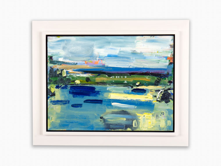 Contemporary handpainted hardwood picture frames