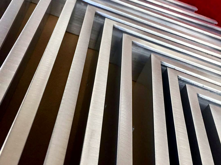 brushed welded aluminum picture frames