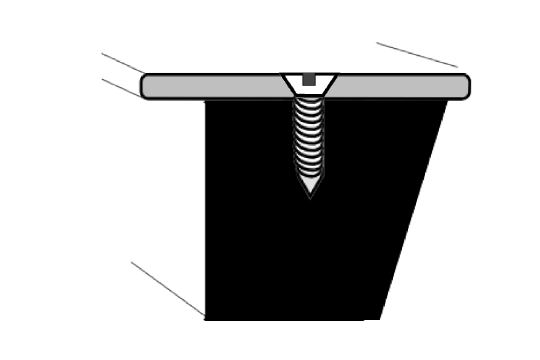 Flat iron welded steel frame diagram