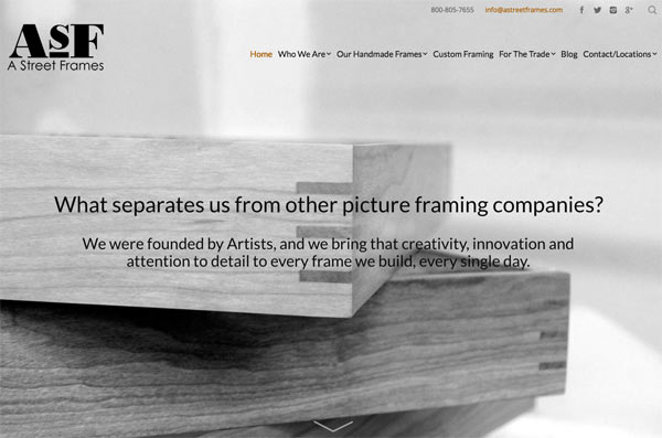 ASF new website homepage