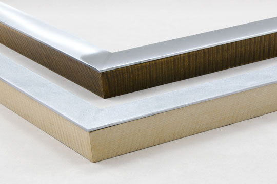 Wood veneer aluminum custom frames