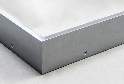 Welded-brushed-aluminum-frame-screws-sides