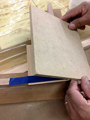 cherry-hardwood-custom-frame-sample-prep-gilding
