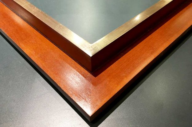 cherry-natural-hardwood-custom-frame-moon-gold-leaf-face cherry-natural-hardwood-custom-frame-moon-gold-leaf-face