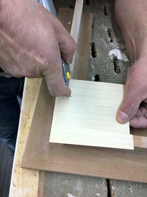 maple-veneer-over-cherry-removal-excess